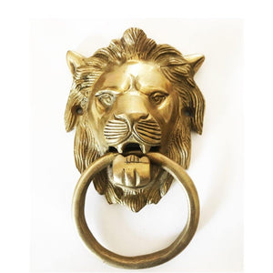 A-La Lion Head Door knocker Gold - 1love2hugs3kisses Ibiza