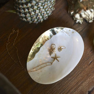 A-La Mother of Pearl Shell + Brass Dish - 1love2hugs3kisses Ibiza