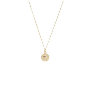 A-La Small Heart Coin Necklace Gold - 1love 2hugs 3kisses ibiza
