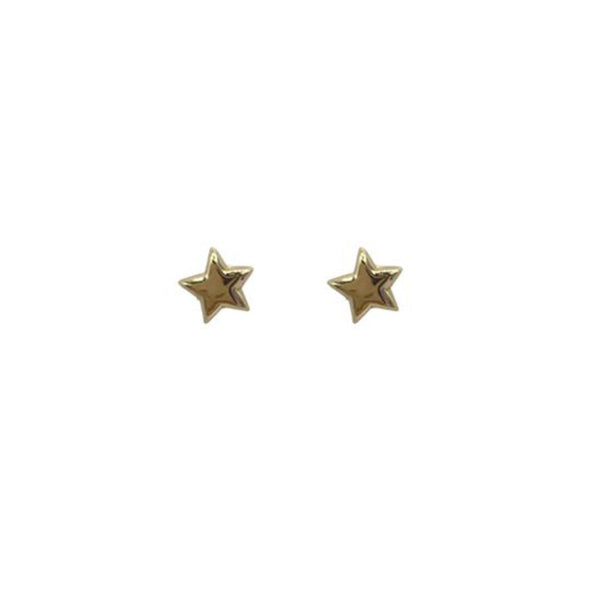 A-La Star Pin Pair of earrings Gold - 1love2hugs3kisses Ibiza