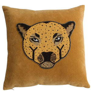 A-La Velvet Cushion Leopard - 1love2hugs3kisses Ibiza