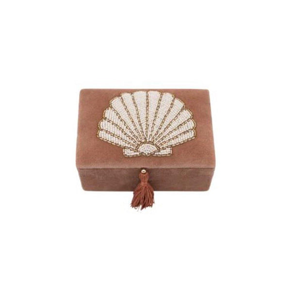 A-La Velvet box small Shell beads Pastel Pink - 1love2hugs3kisses ibiza