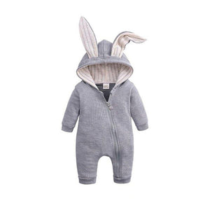 1love2hugs3kisses Baby Bunny Jumpsuit Grey - 1love2hugs3kisses Ibiza