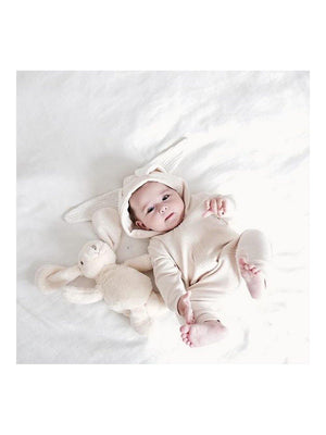 1love2hugs3kisses Baby Bunny Jumpsuit White - 1love2hugs3kisses Ibiza