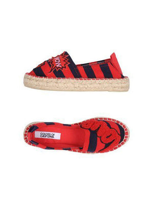 Colors Of California Espadrilles Striped Red Blue - 1love2hugs3kisses Ibiza