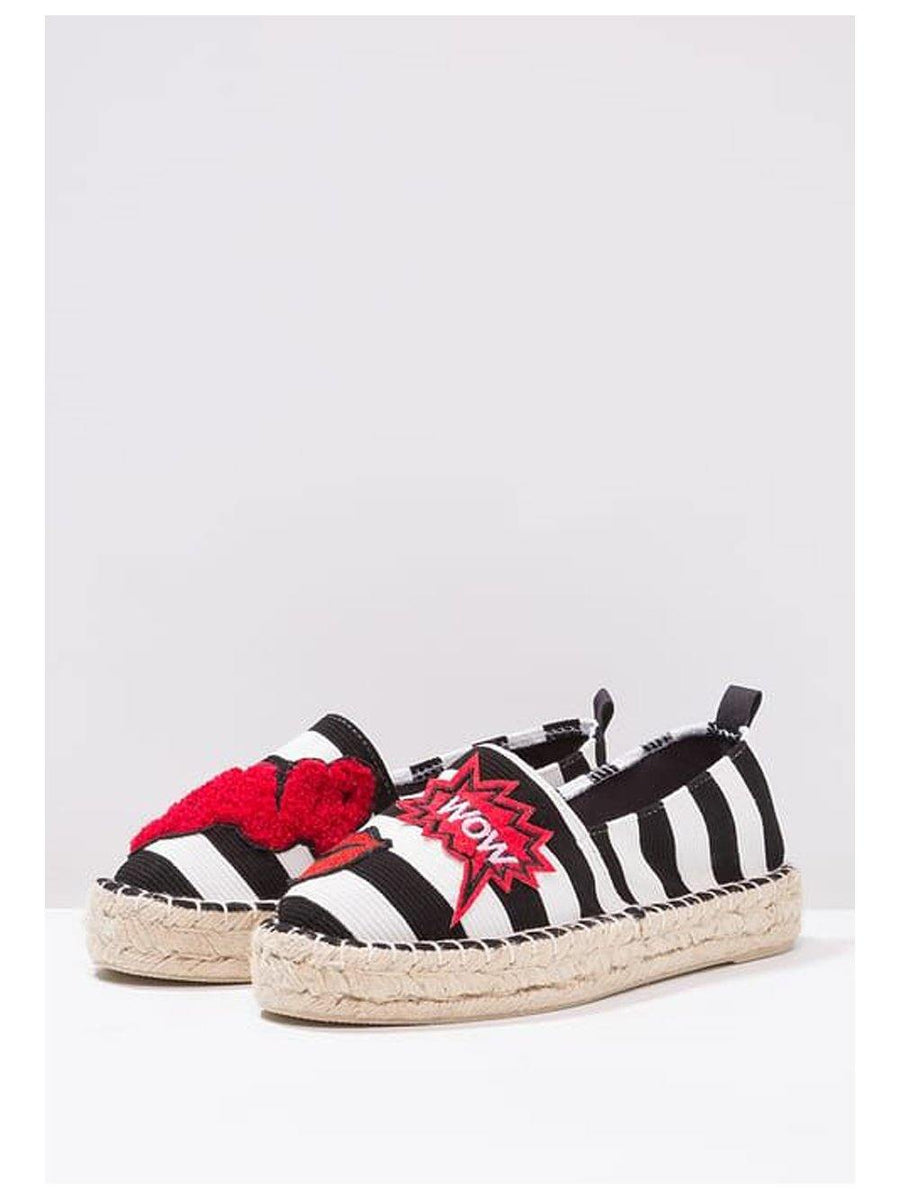 Colors Of California Espadrilles White black - 1love2hugs3kisses Ibiza