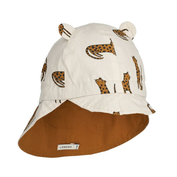 Liewood Gorm Reversible Sun Hat Leopard / Sandy