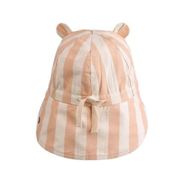 Liewood Gorm Reversible Sun Hat YD Stripe Pale Tuscany Sandy - 1love2hugs3kisses Ibiza