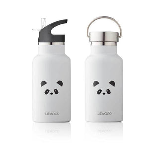 Liewood Anker Water Bottle Panda light grey - 1love2hugs3kisses Ibiza