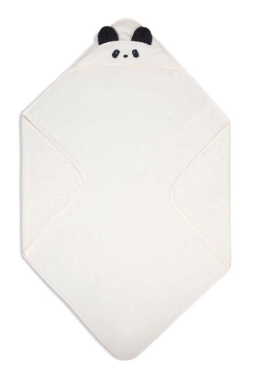 Liewood Augusta Hooded Towel Panda creme de la creme
