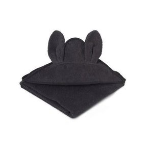 Liewood Augusta Hooded Towel Rabbit dark grey - 1love2hugs3kisses Ibiza