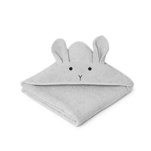 Liewood Augusta Hooded Towel Rabbit dumbo grey - 1love2hugs3kisses Ibiza