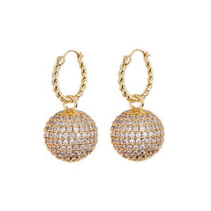 Luv Aj Pave Dome Statement Hoops Gold - 1love2hugs3kisses Ibiza 