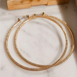 Luv Aj Triple Pave Hoops Gold - 1love2hugs3kisses Ibiza