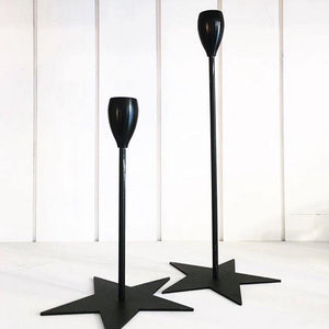 M et M James Candle Holders Star black - 1love2hugs3kisses Ibiza