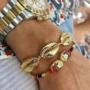 Mayol Jewelry The Gold Cowrie Bracelet Gold - 1love2hugs3kisses Ibiza