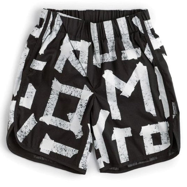 Nununu Masking Tape Surf Shorts Black - 1love2hugs3kisses ibiza