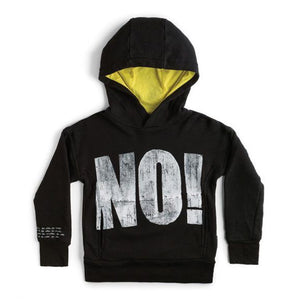 Nununu No! Hooded Sweat Black - 1love2hugs3kisses ibiza