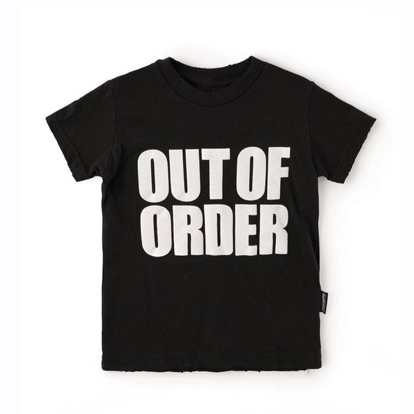 Nununu Out Of Order T-shirt black - 1love2hugs3kisses Ibiza