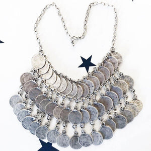 OneLove Coin necklaces Kenitra Silver - 1love2hugs3kisses Ibiza