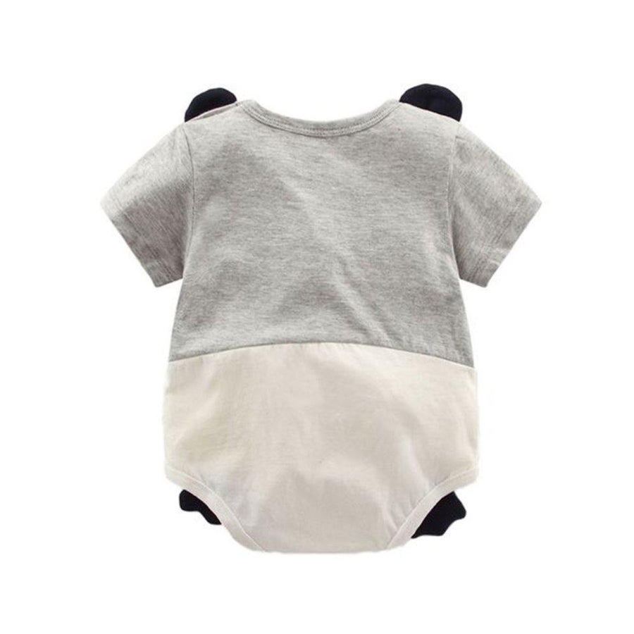 1love2hugs3kisses Baby Onesie Panda Grey Creme - 1love2hugs3kisses Ibiza