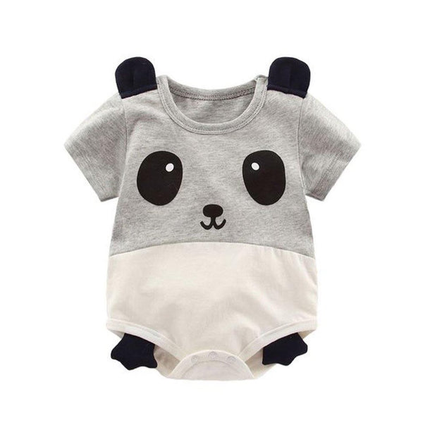 1love2hugs3kisses Baby Onesie Panda Grey Creme - 1love2hugs3kisses Ibiza