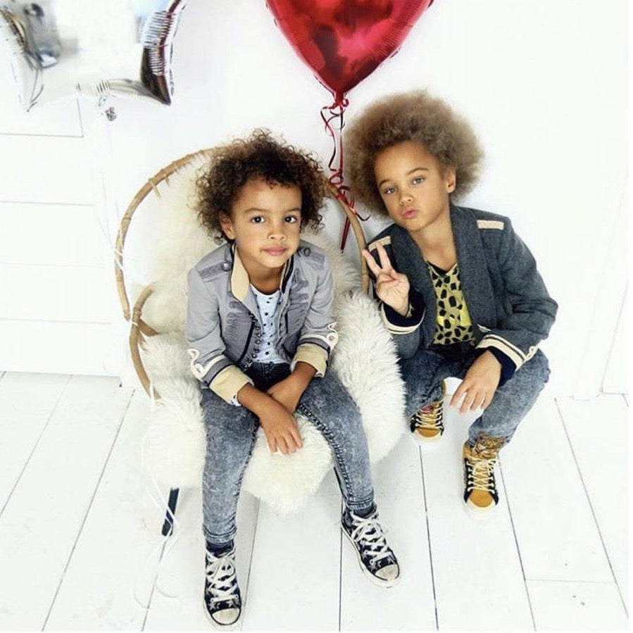 Pre-loved Stella McCartney Kids Lee Vintage Military Wool Jacket Grey - Size 10 Years available at 1love2hugs3kisses ibiza