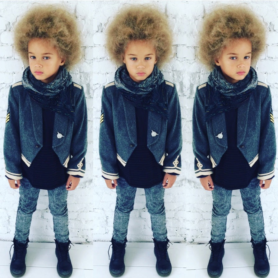 Stella McCartney Kidsネイビー 衛兵スタイルジャケット Stella