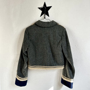Pre-loved Stella McCartney Kids Lee Vintage Military Wool Jacket Grey size 10years