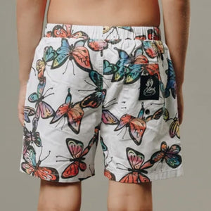 Sir Seraph Swim Short Rainbow Butterflies White - 1love2hugs3kisses Ibiza 