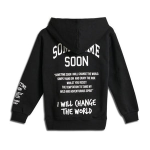 Sometime Soon Dimas Hoodie Black - 1love2hugs3kisses Ibiza