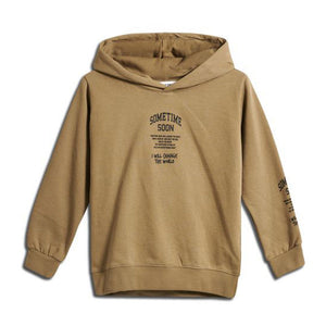 Sometime Soon Dimas Hoodie Sepia - 1love2hugs3kisses Ibiza