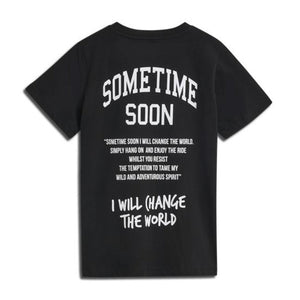 Sometime Soon Dimas T-shirt Black - 1love2hugs3kisses Ibiza