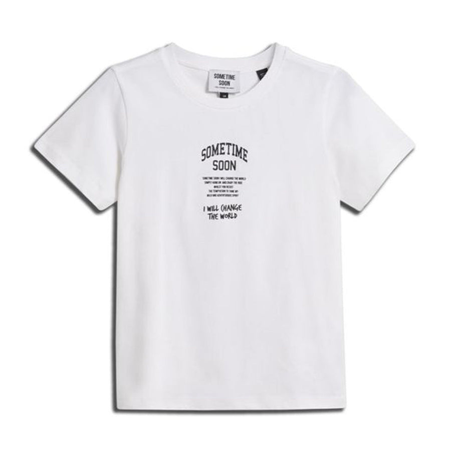 Sometime Soon Dimas T-shirt White - 1love2hugs3kisses Ibiza