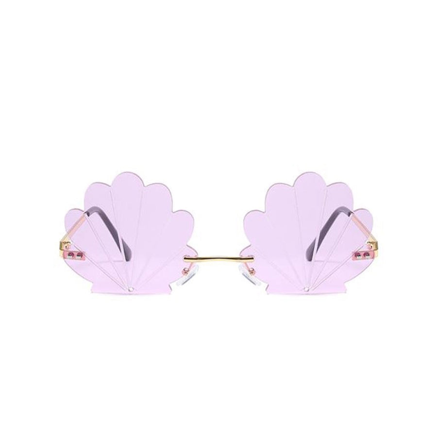 1love2hugs3kisses Shell Sunglasses Kids Purple Gold