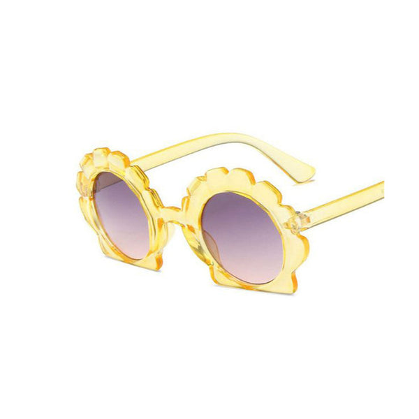 1love2hugs3kisses Shell Sunglasses Kids Transparant Yellow