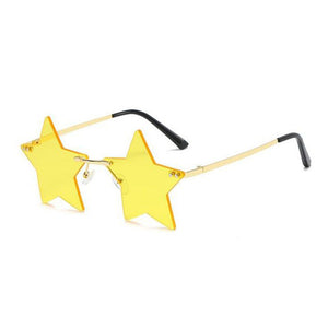 1love2hugs3kisses Star Sunglasses Kids Yellow
