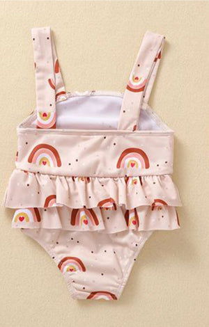 1love2hugs3kisses Swimsuit All over Rainbow