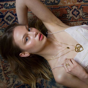 Vanessa Mooney The Lovebird Necklace Gold - 1love2hugs3kisses Ibiza