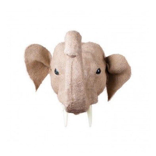 A-La Jute Elephant head wall Decoration - natural available at 1love2hugs3kisses ibiza
