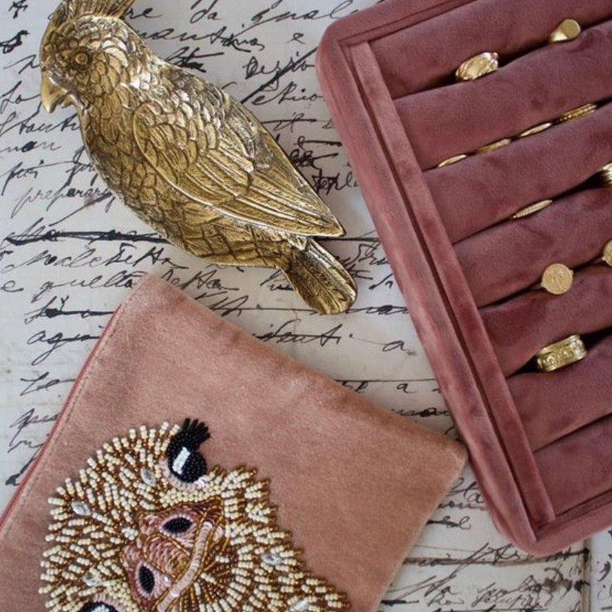 A-La Paradise bird bowl Gold - from 1love2hugs3kisses Ibiza