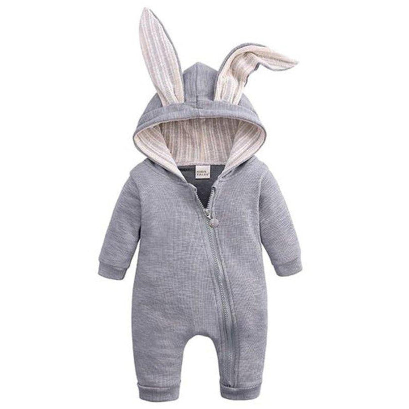 1love2hugs3kisses Baby Bunny Jumpsuit Grey - 1love2hugs3kisses Ibiza