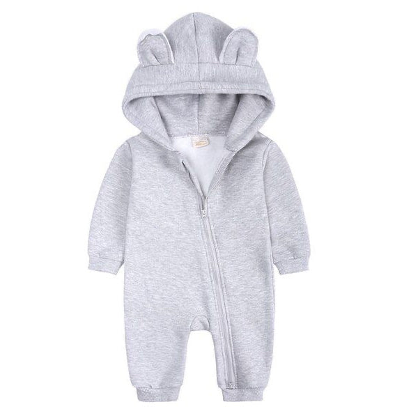 Baby Jumpsuit Grey Bear Available at 1love2hugs3kisses Ibiza