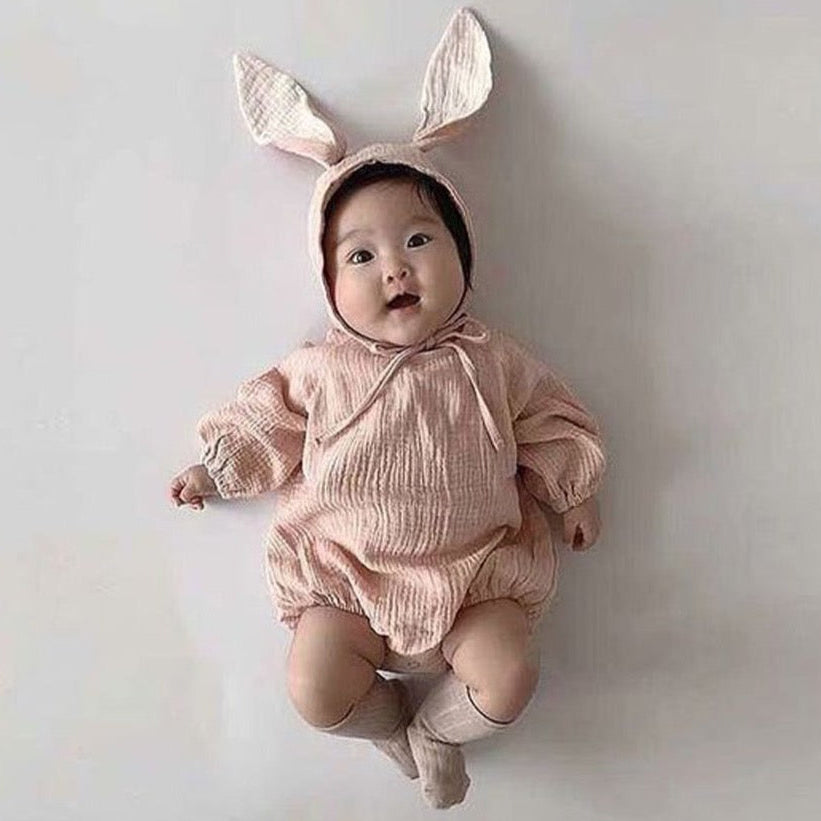Baby Onesie Bunny Set Pink available at 1love2hugs3kisses ibiza