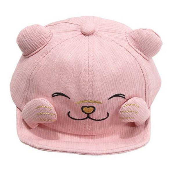 Bear Ears Kids Baseball Cap -Pink From 1love2hugs3kisses Ibiza