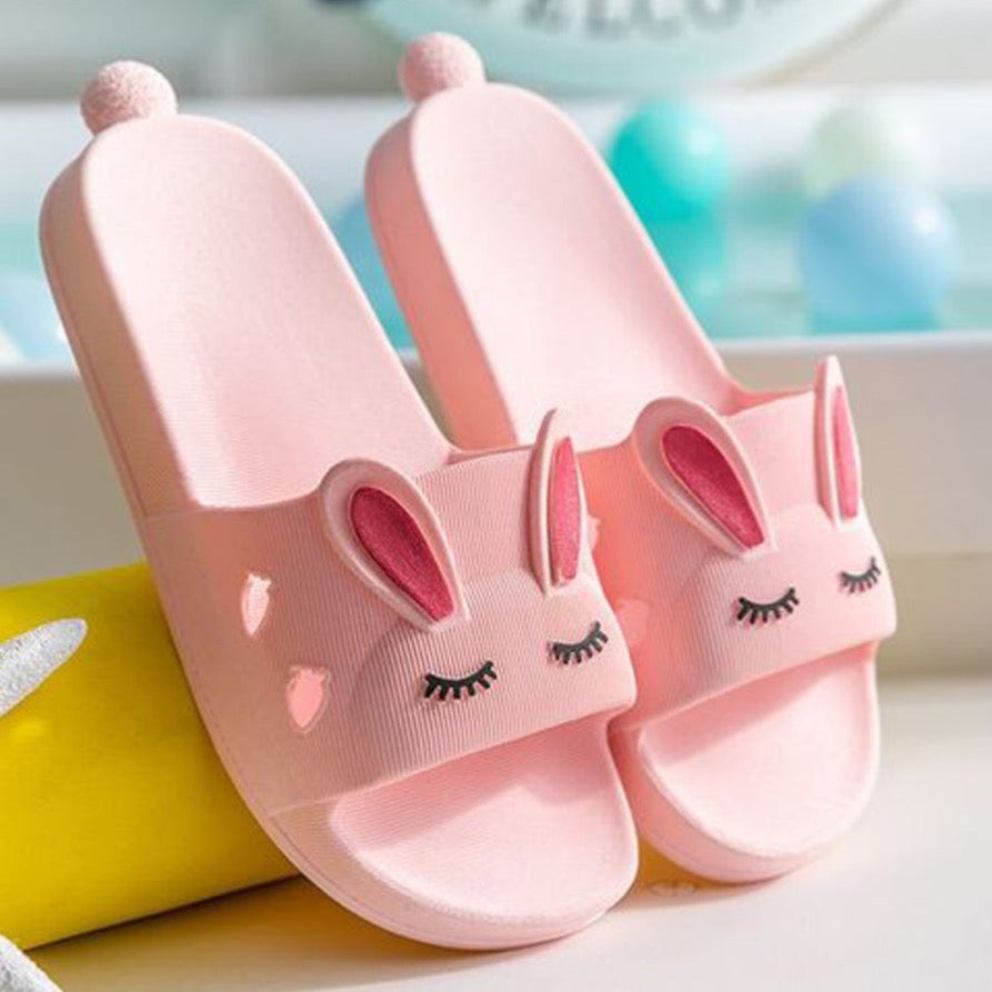 Bunny Kids Sliders - Pink available at 1love2hugs3kisses Ibiza