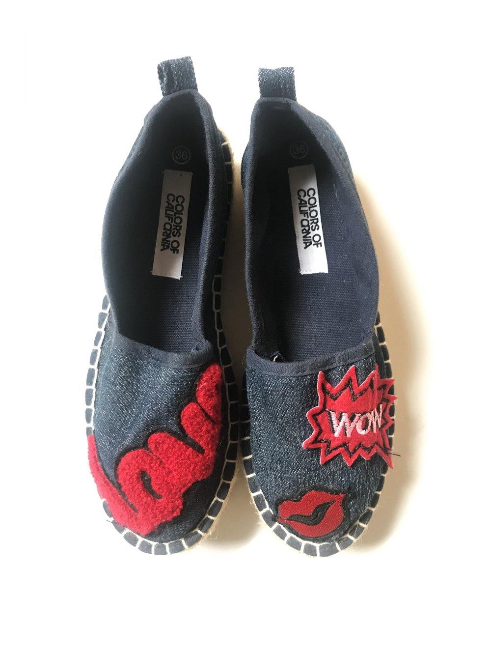 Colors Of California Espadrilles blue red - 1love2hugs3kisses Ibiza
