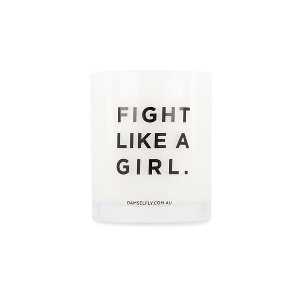 Damselfly Large Candle Fight Like A Girl available at 1love2hugs3kisses Ibiza
