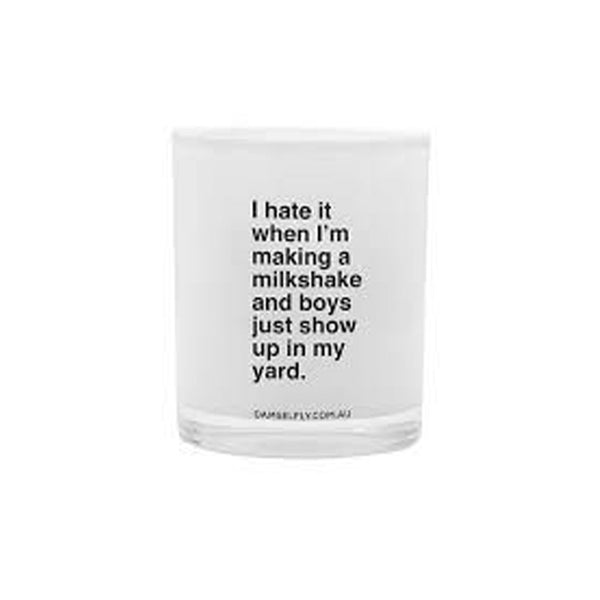 Damselfly Large Candle Milkshake available at 1love2hugs3kisses ibiza