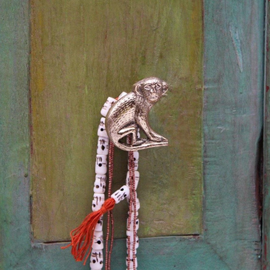 Doing Goods Peppin Monkey door Knob Right brass from love2hugs3kisses Ibiza